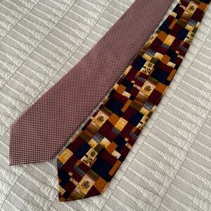 BVLGARI and Ermenegildo Zegna silk ties suit supply business work attire